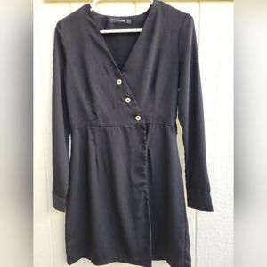 Black buttoned pretty little thing dress